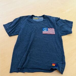 Women’s Aviator Nation Navy Peace Flag Tee